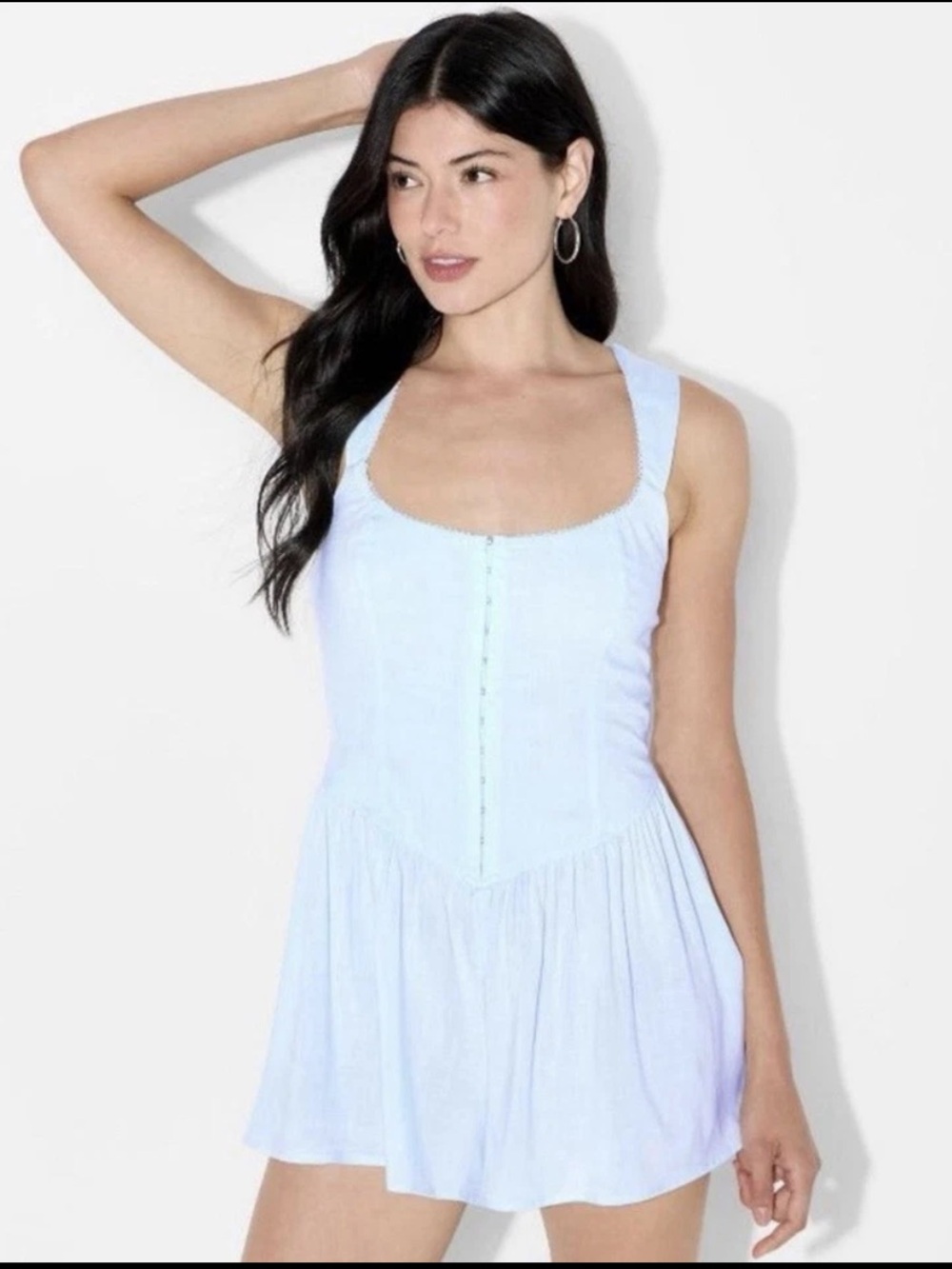 Wild Fable Light Blue Halter Romper NWT Size Medium